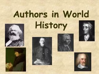 Authors in World History