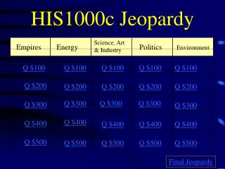 HIS1000c Jeopardy