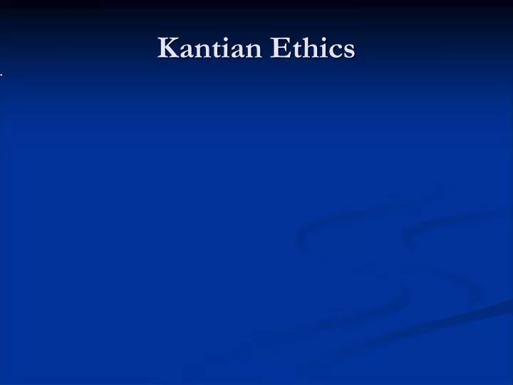 kantian ethics
