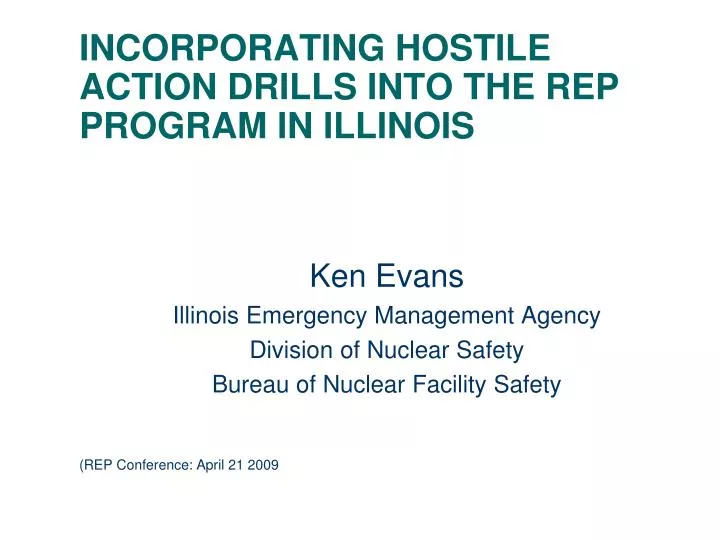 incorporating hostile action drills into the rep program in illinois