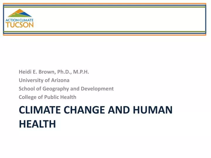 climate change and human health