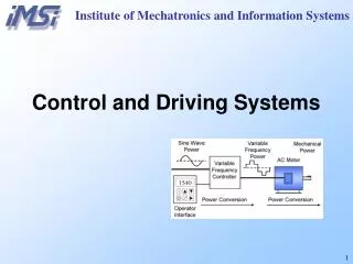 Institute of Mechatronics and Information Systems