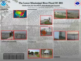 The Lower Mississippi River Flood Of 2011