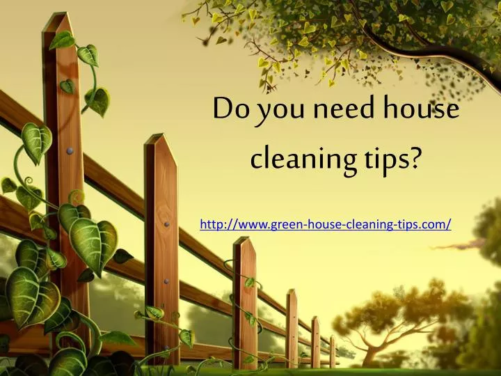 do you need house cleaning tips