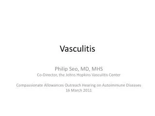 Vasculitis