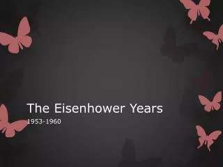 the eisenhower years