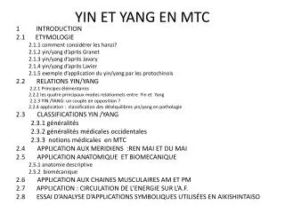 yin et yang en mtc