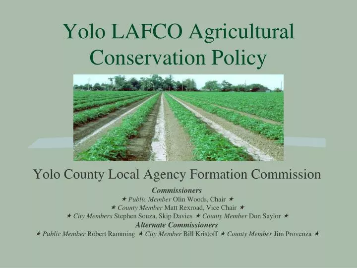yolo lafco agricultural conservation policy