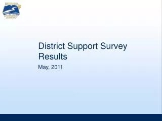 District Support Survey Results