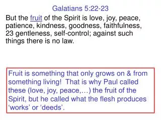 Galatians 5:22-23