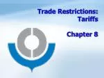 Trade Restrictions: Tariffs Chapter 8 - slide 1