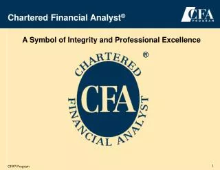 Chartered Financial Analyst ®