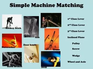 Simple Machine Matching
