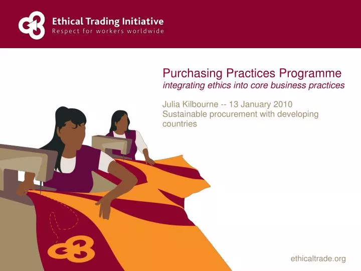 purchasing practices programme integrating ethics into core business practices