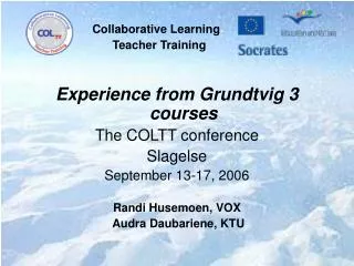 Collaborative Learning Teacher Training