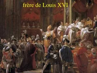 Couronnement de Charles X, frère de Louis XVI