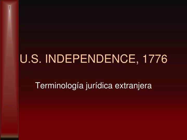 u s independence 1776