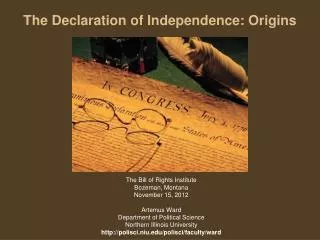 The Declaration of Independence: Origins