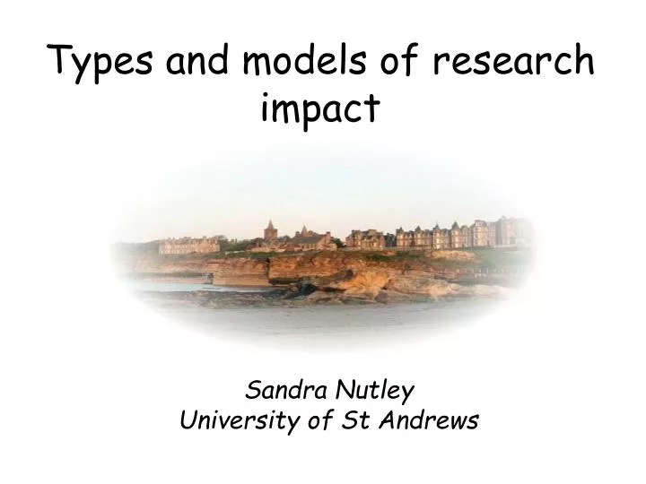 types and models of research impact