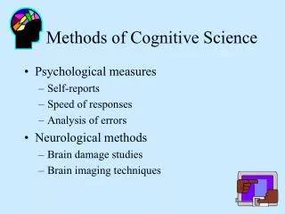 Methods of Cognitive Science