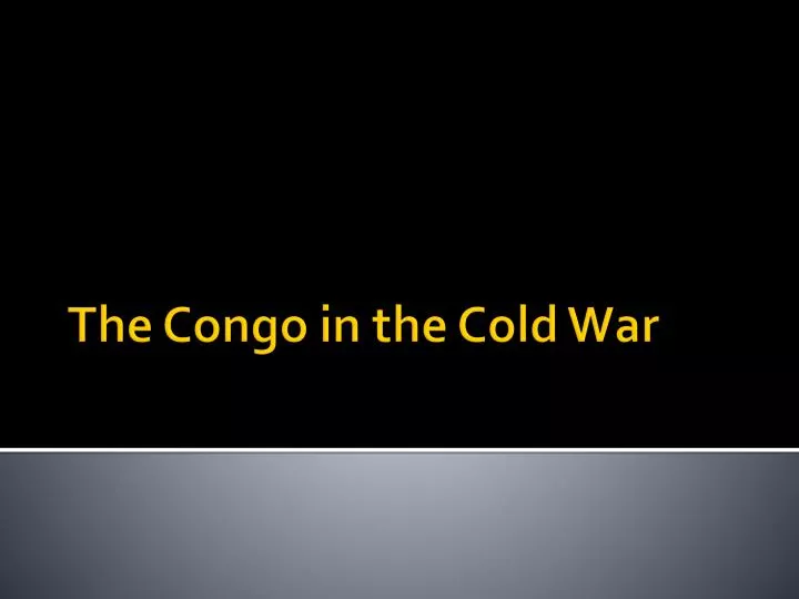 the congo in the cold war