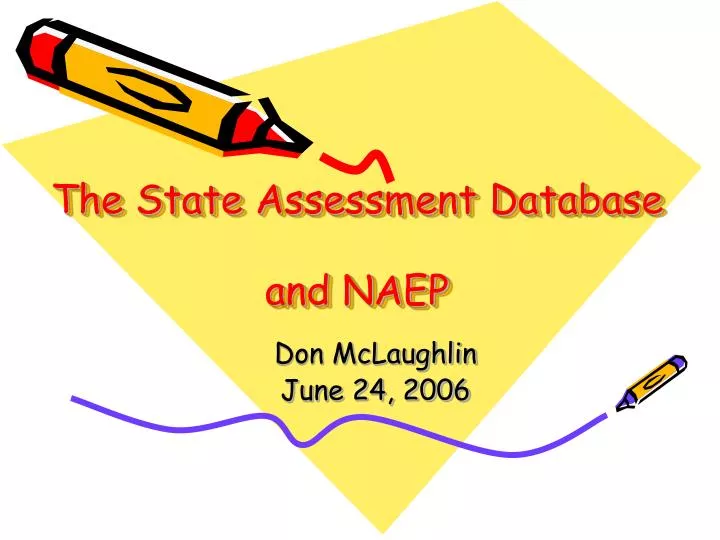 the state assessment database and naep