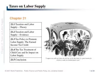 Taxes on Labor Supply