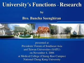University's Functions - Research
