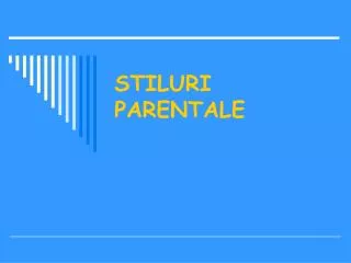 stiluri parentale