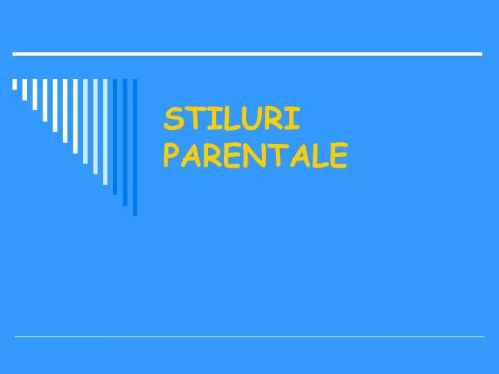 stiluri parentale