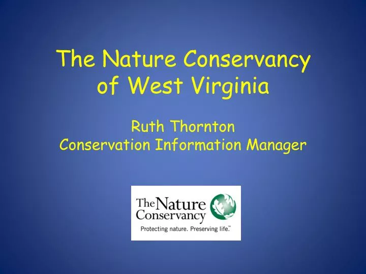 the nature conservancy of west virginia