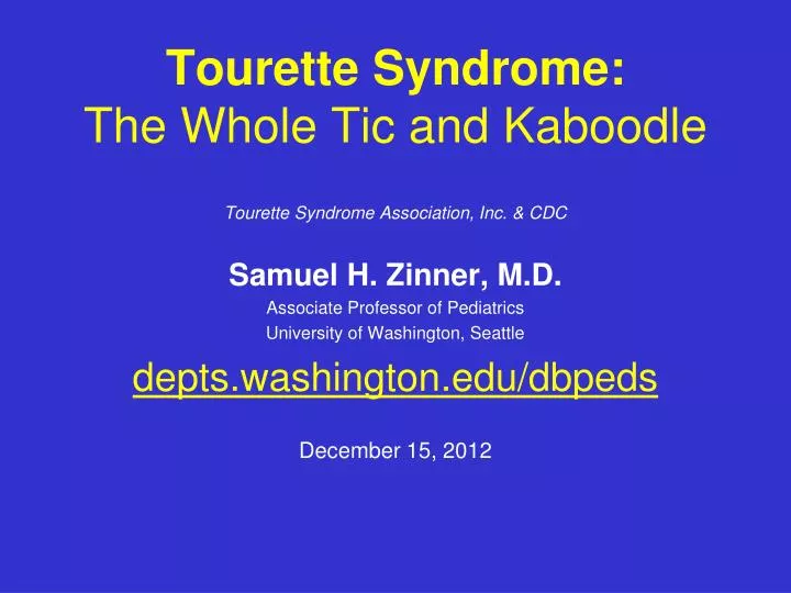 tourette syndrome the whole tic and kaboodle