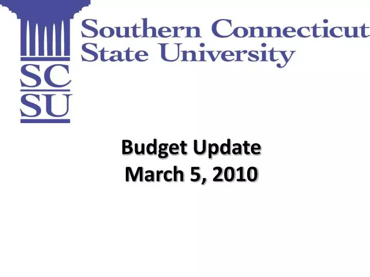 budget update march 5 2010