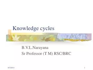 Knowledge cycles
