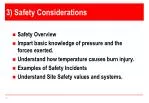 3) Safety Considerations - slide 1