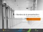 <Nombre de la presentación> - slide 1