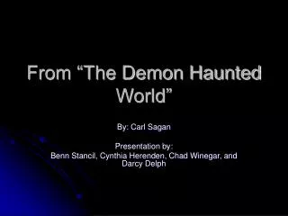 From “The Demon Haunted World”