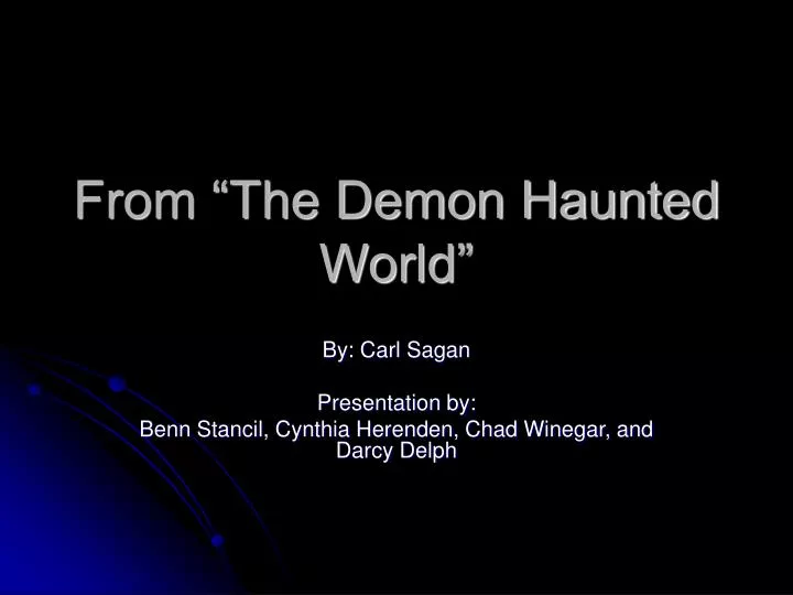 from the demon haunted world