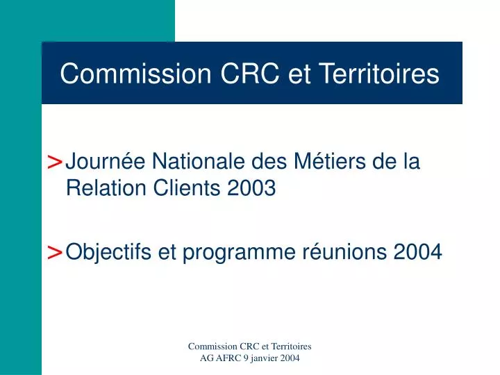 commission crc et territoires