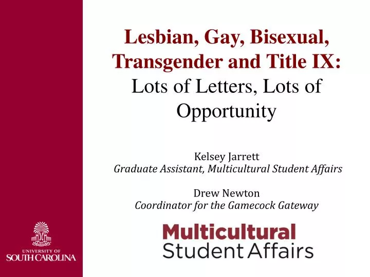 lesbian gay bisexual transgender and title ix lots of letters lots of opportunity