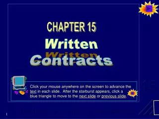 Written Contracts