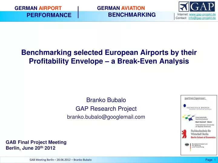 benchmarking selected european airports by their profitability envelope a break even analysis