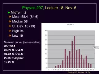 Physics 207, Lecture 18, Nov. 6