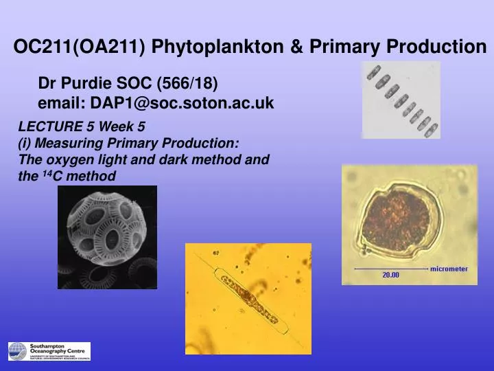 oc211 oa211 phytoplankton primary production
