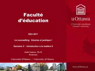 facult d ducation