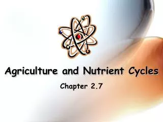 Agriculture and Nutrient Cycles