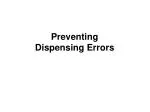 Preventing Dispensing Errors - slide 1