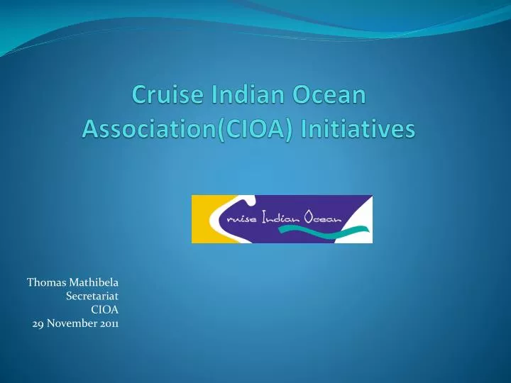 cruise indian ocean association cioa initiatives