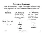 3. Control Structures - slide 1