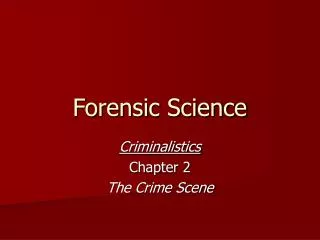 Forensic Science